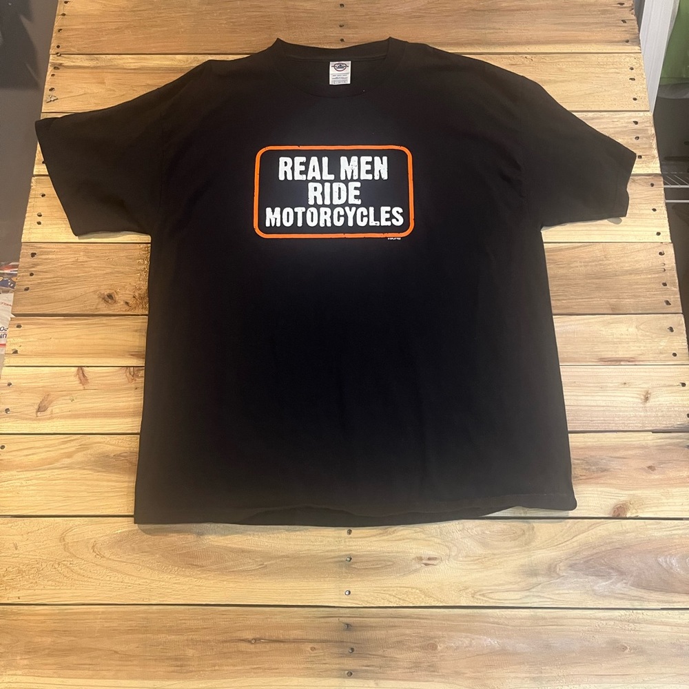 Real men ride motorcycles T shirt size XL